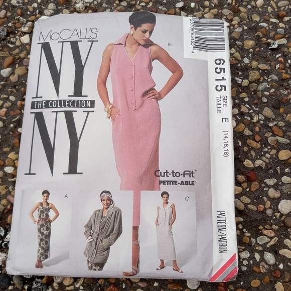 McCall's Sewing Pattern 6515 Women's Unlined Jacket Dresses Plus Size 14-18 - Picture 1 of 2